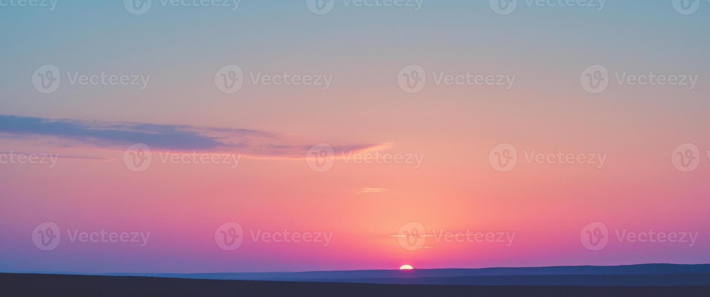 Inspirational Be Positive Sunset Landscape Image photo