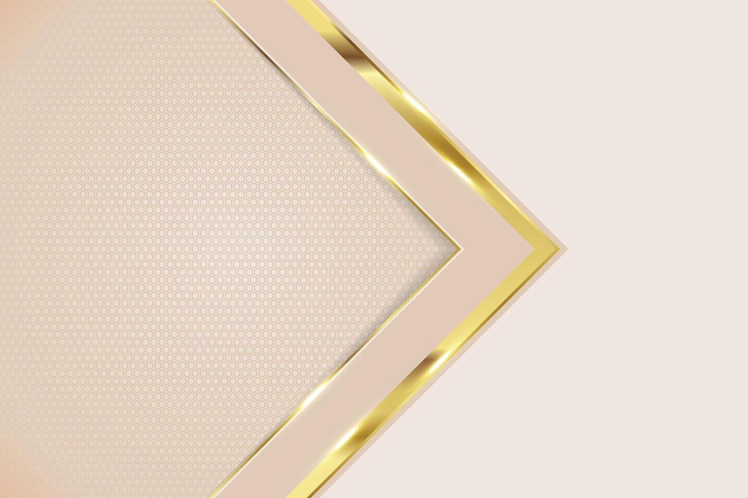 Luxurious golden arrow abstract background vector