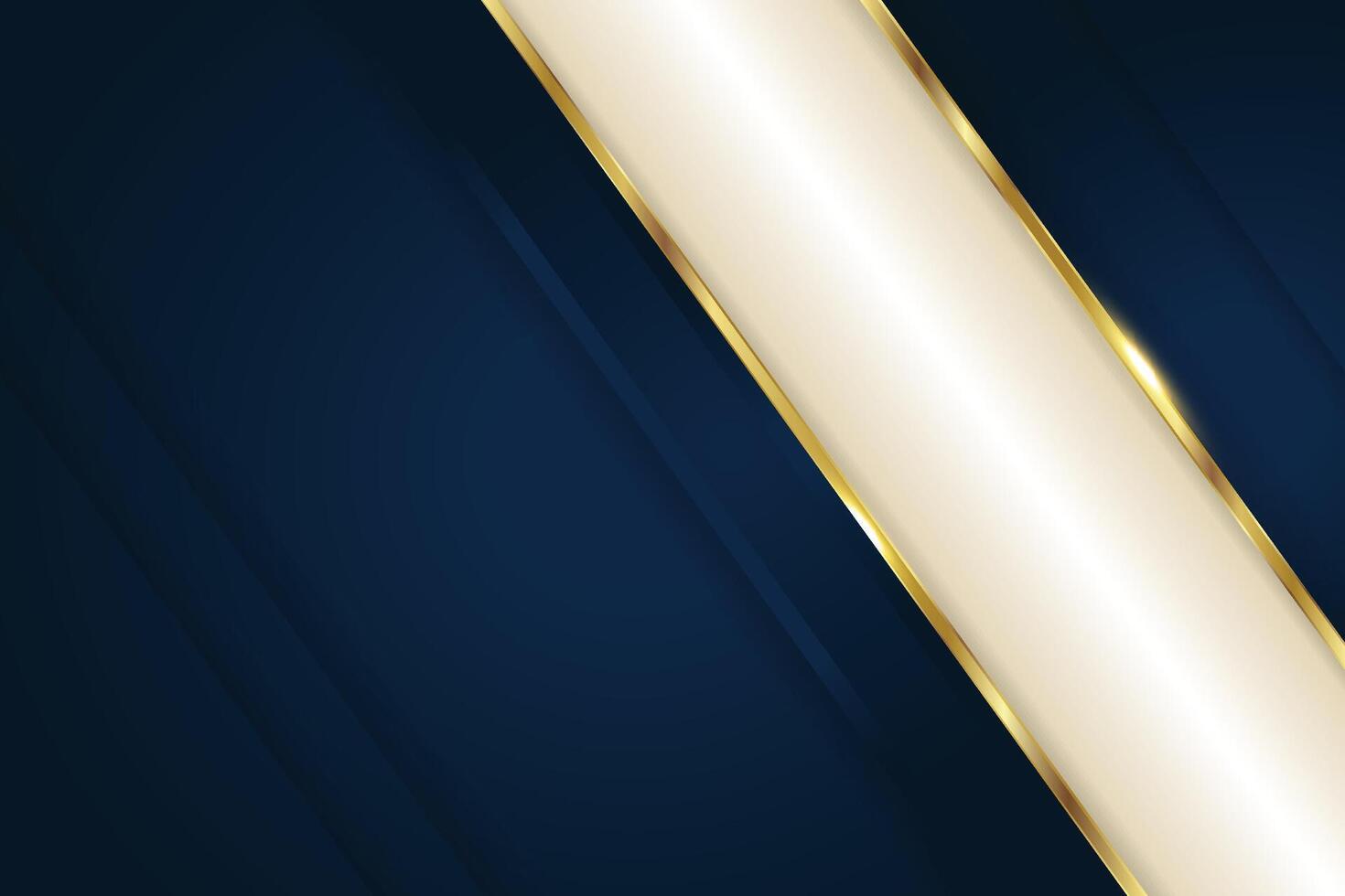 Luxury Golden lines on dark blue stripped color background vector