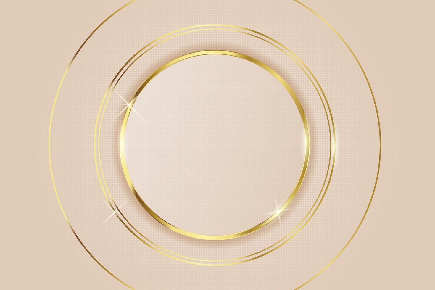 Luxurious abstract circle background vector