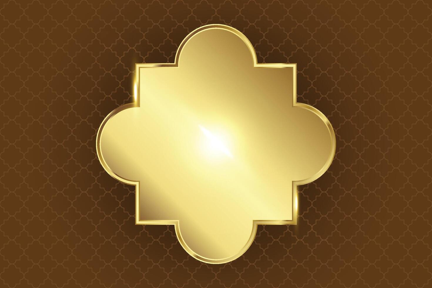 Golden luxury vintage style element vector