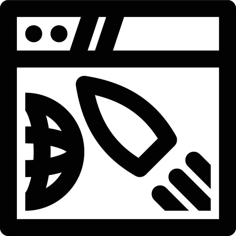 Website Speed, Web Speed, Web Performance Outline Icon vector