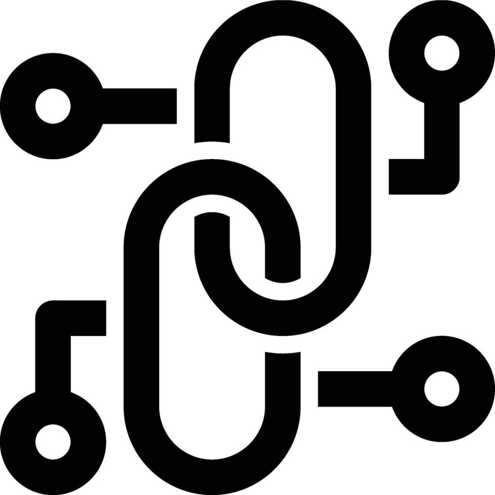 Backlink, SEO, Search Engine Outline Icon vector