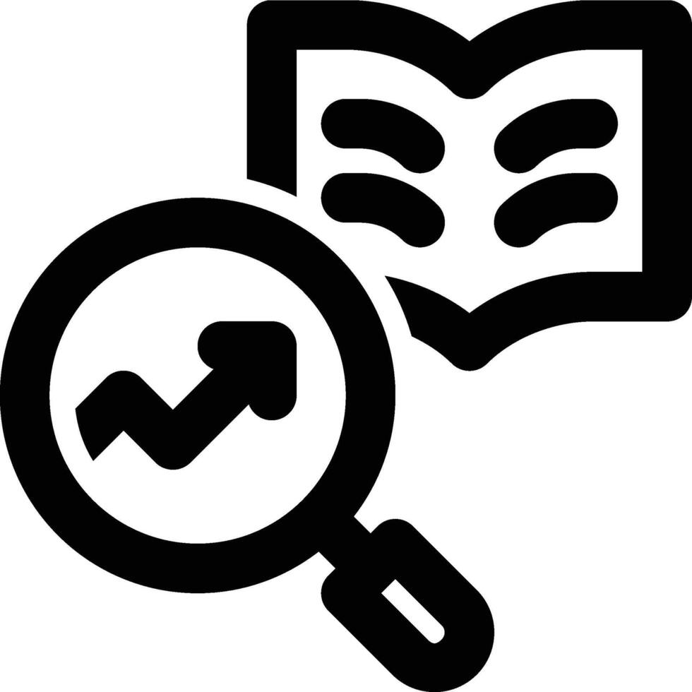 SEO Book, SEO Learning, SEO Education Outline Icon vector