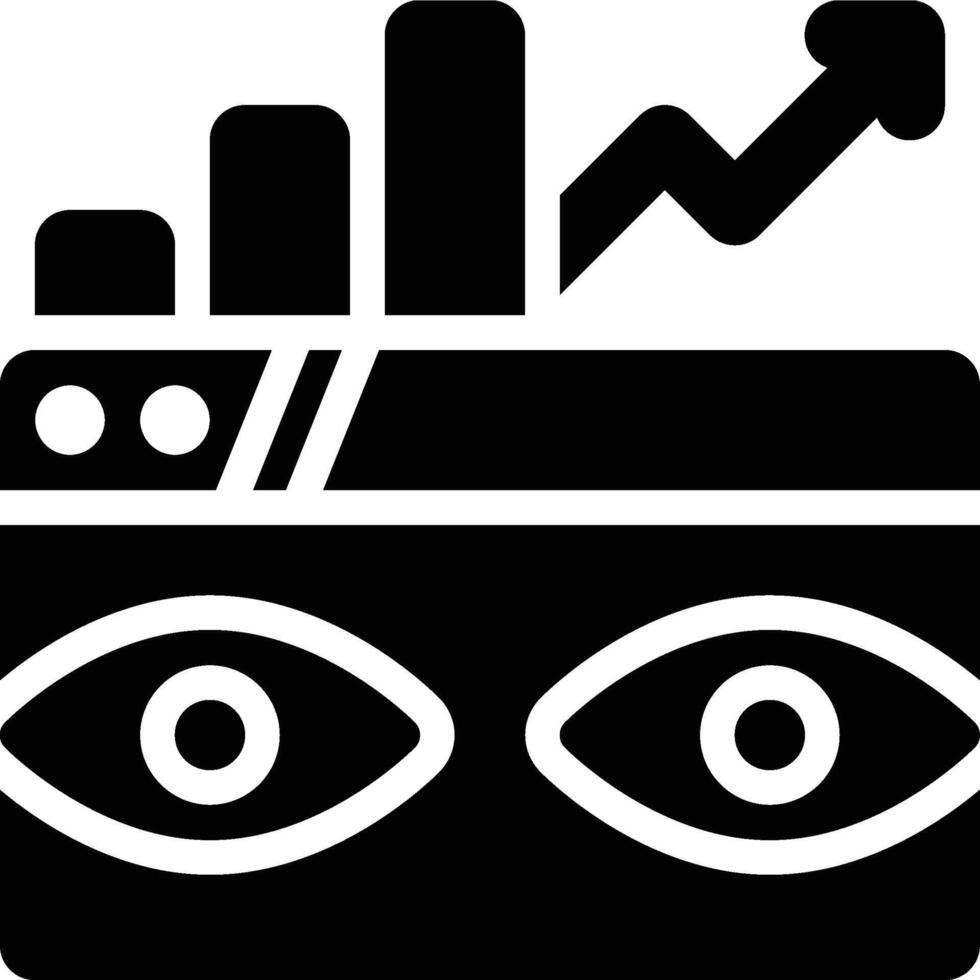Page Views, Website, Web Glyph Solid Icon vector