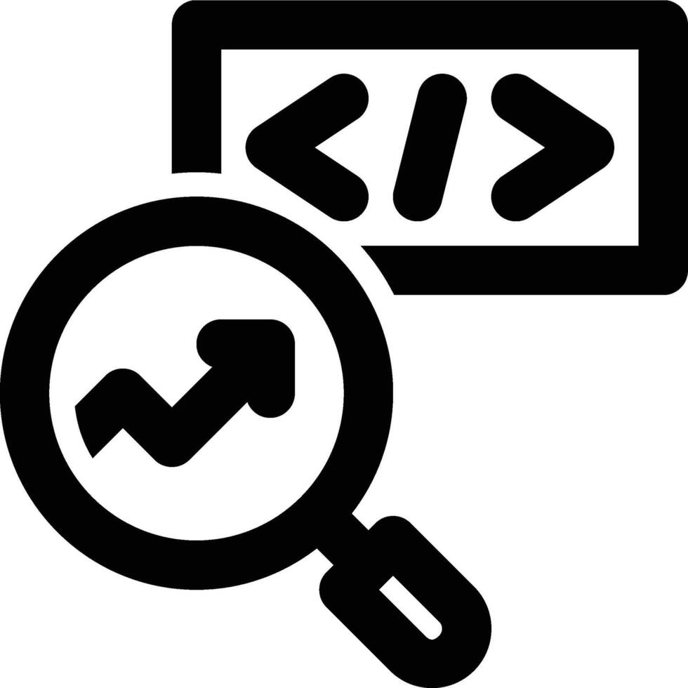 SEO Development, Search Engine, Optimization Outline Icon vector