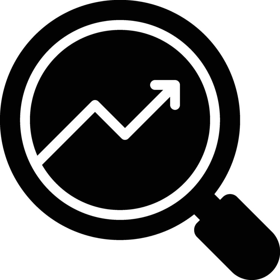 Search Optimization, Search Engine, Optimization Glyph Solid Icon vector