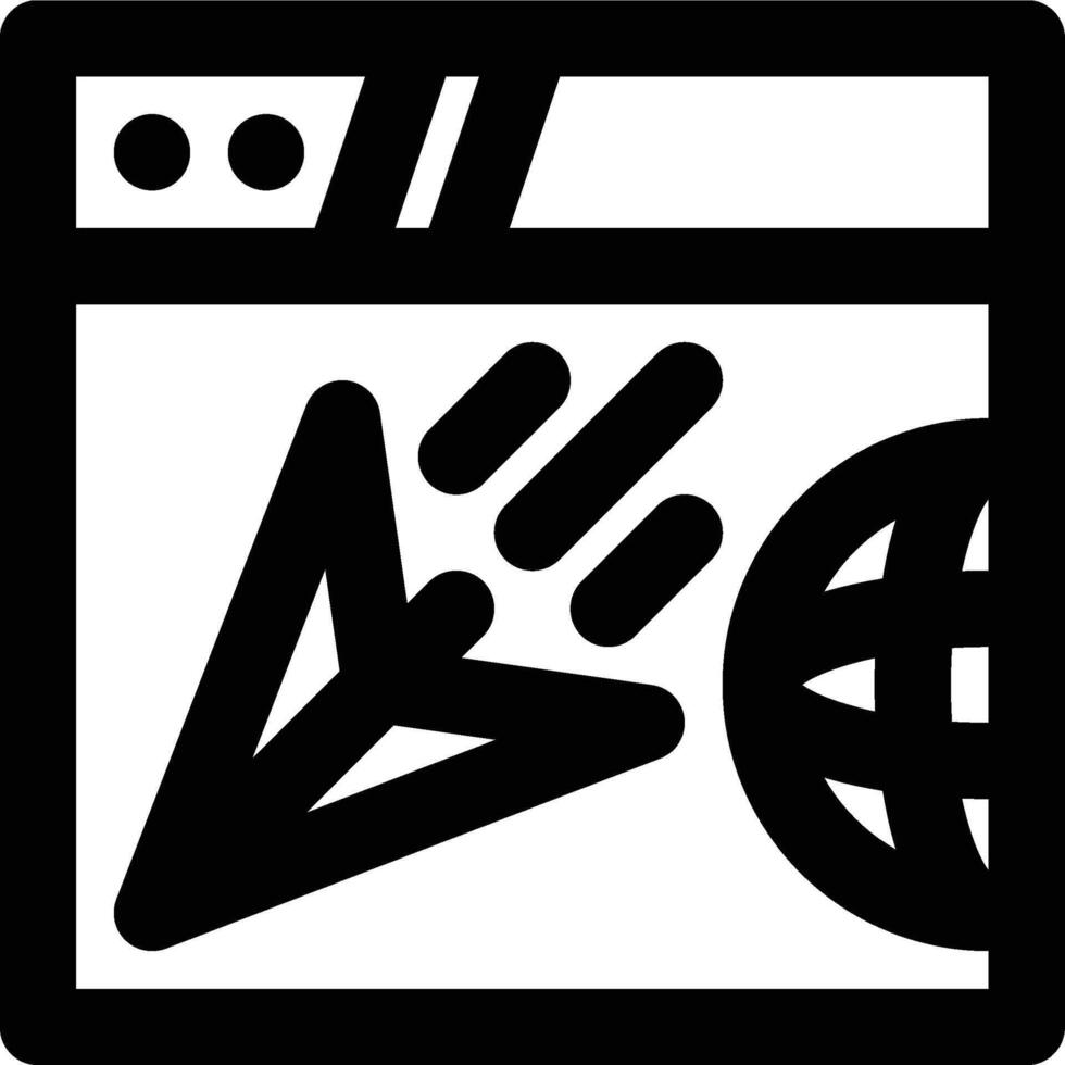 Landing Page, Webpage, SEO Outline Icon vector