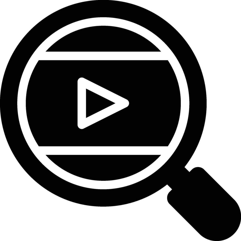 Search Engine, Searching Glyph Solid Icon vector