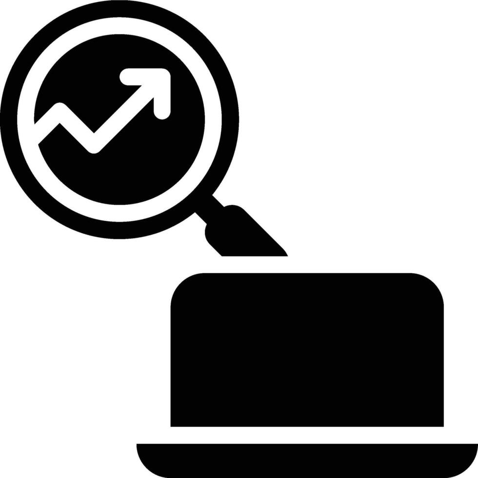 SEO, SEO Development, Automation Glyph Solid Icon vector