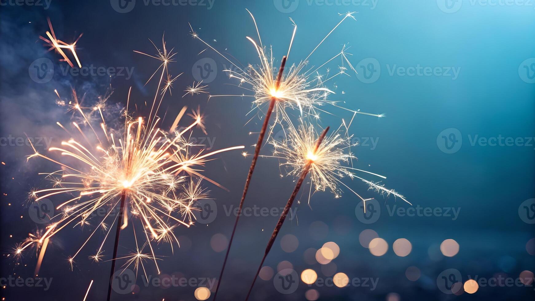 Sparkling New Years Eve Fireworks Celebration party photo