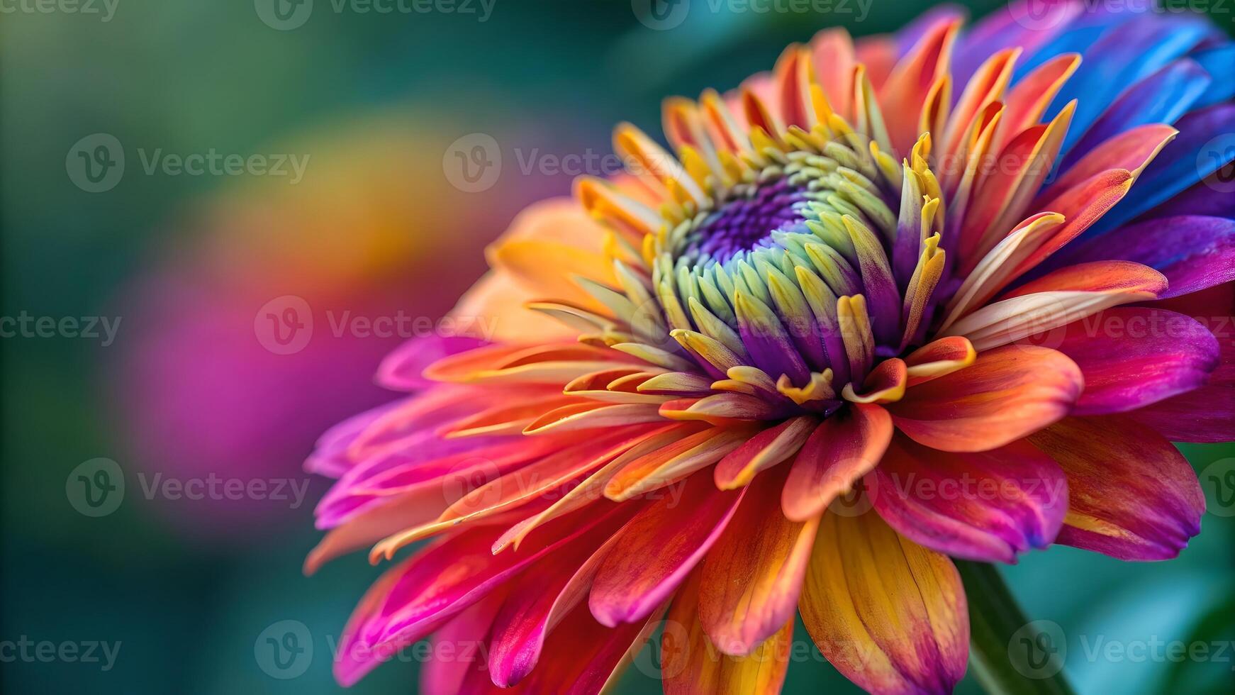Close Up of Vibrant Gerbera Daisy, Highlighting Petal Colors and Texture, Floral Beauty in Bloom, Garden Photography, Natures Palette, Botanical Art, Flower Arrangement Inspiration, Floral Design photo