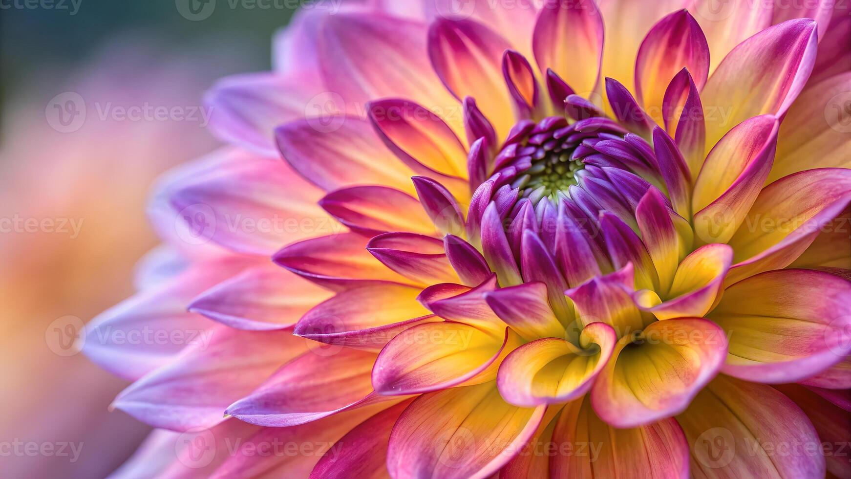 Vibrant Dahlia Flower Close-Up in Garden for Nature Lovers and Floral Designers nature photo