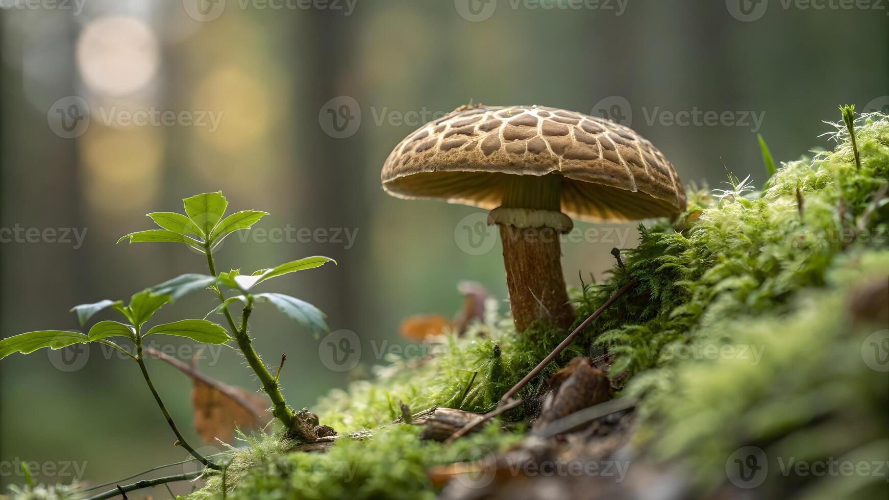 Mushroom in Forest Close-Up Nature Photography for Nature Lovers and Botanical Enthusiasts fungus photo