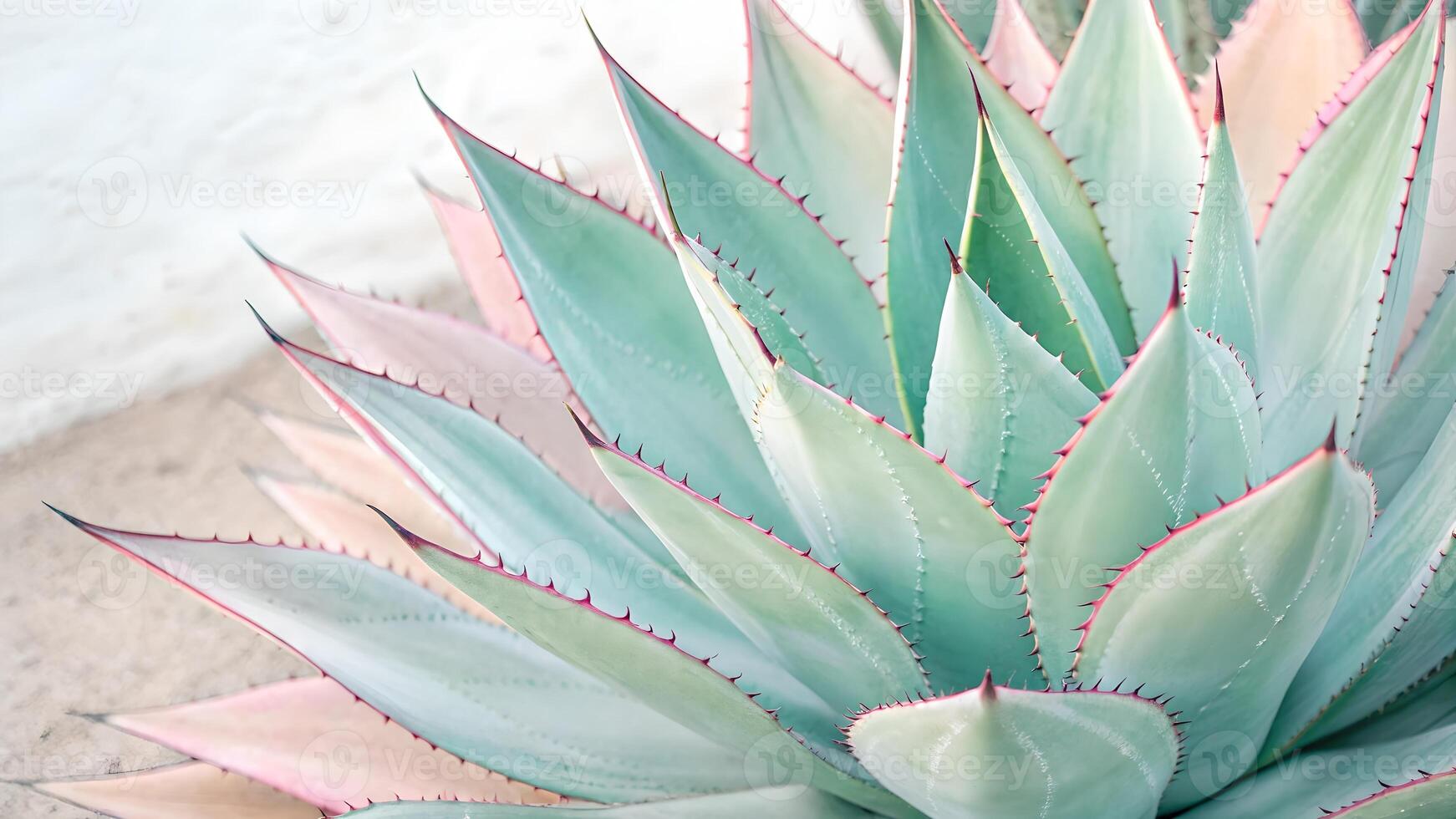 Desert Agave Plant Vibrant Colors Close-Up Nature Photography for Gardeners and Botanical Enthusiasts nature photo