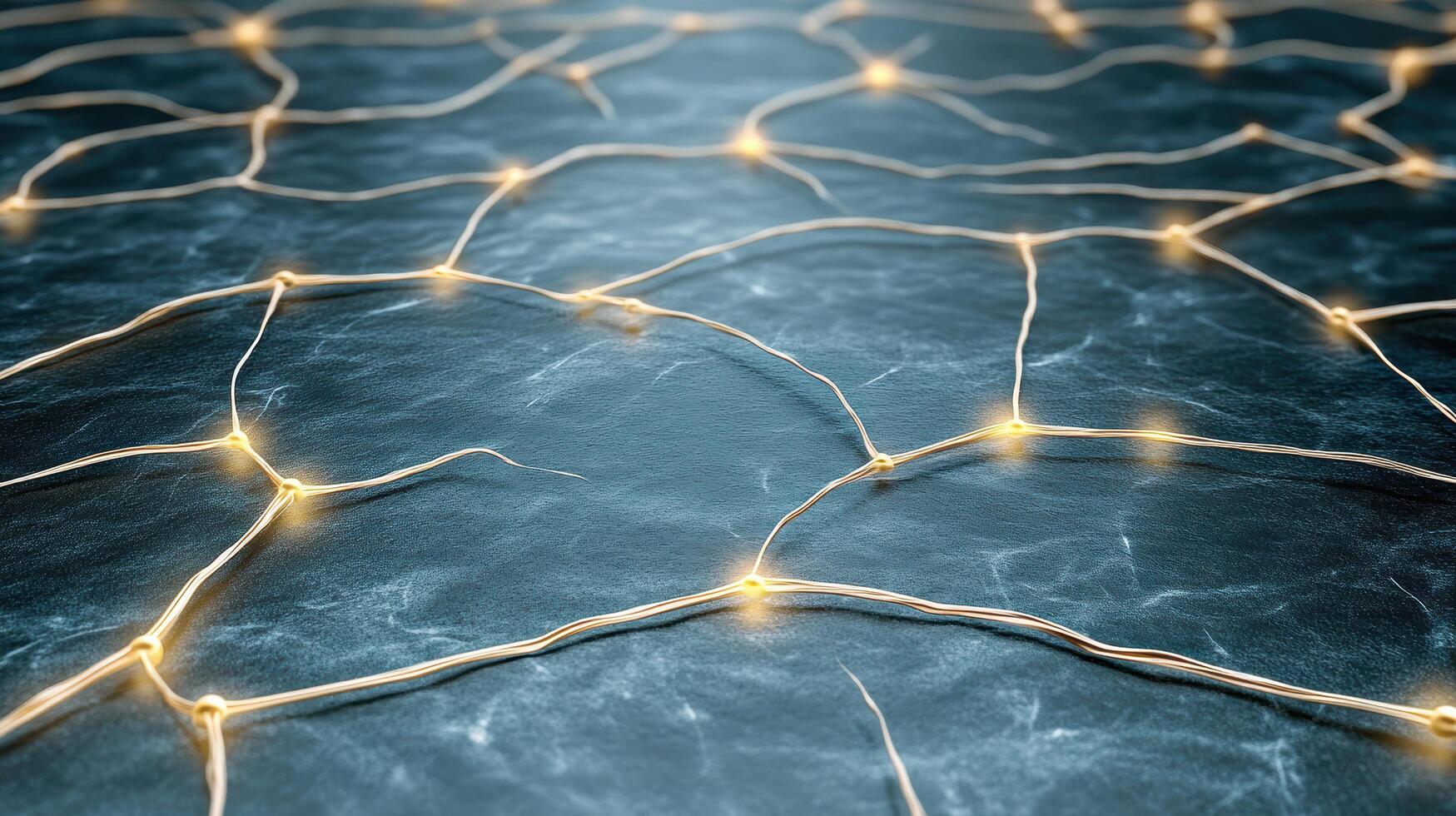 glowing neural network visualization showcasing interconnected pathways photo