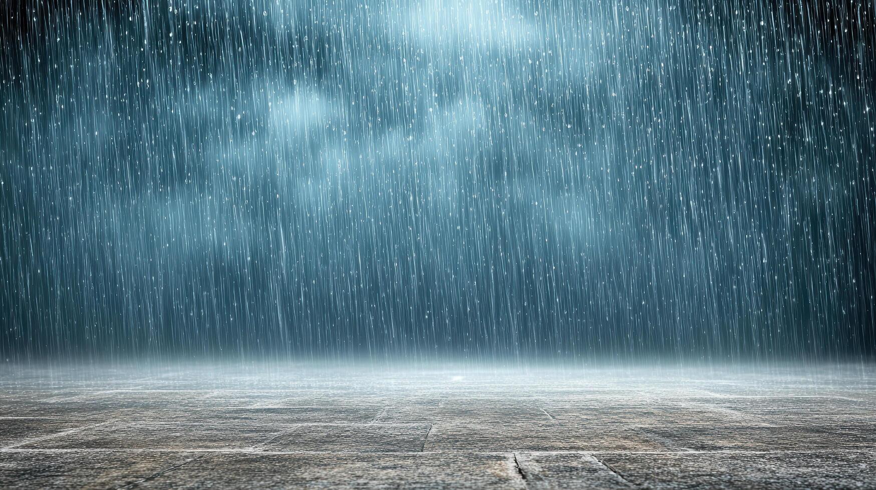 thunderstorm with motion blurred raindrops creates dramatic scene photo