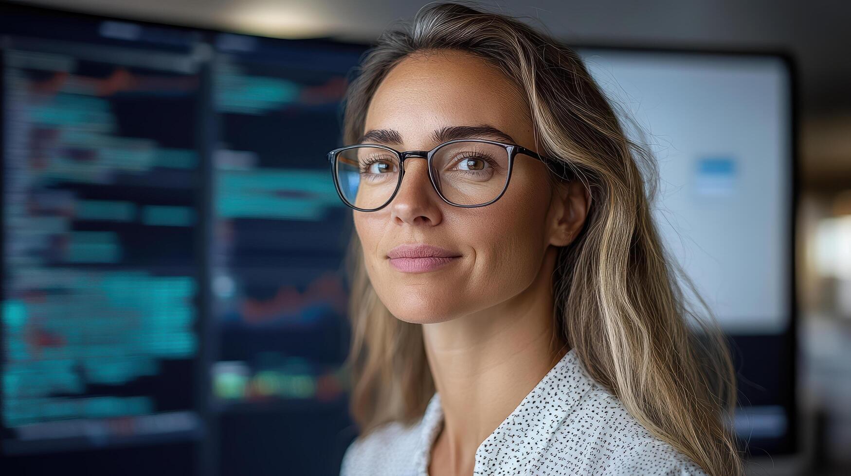 Data scientist analyzing consumer behavior with confidence and focus photo