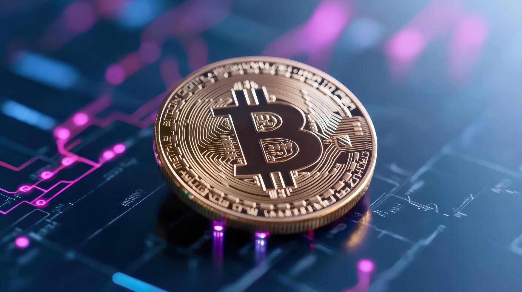 digital currency symbolizing innovation and technology, showcasing golden coin with intricate photo