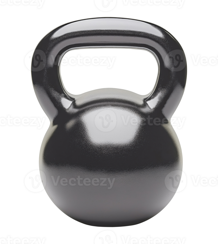 Black weight isolated on a transparent background png