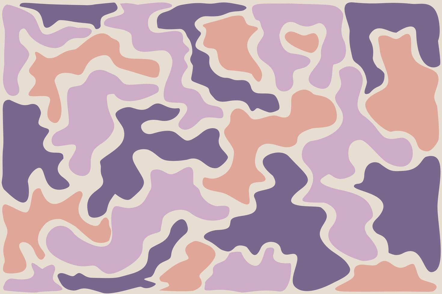 Abstract Pastel Pattern in Pink, Purple, and Beige vector