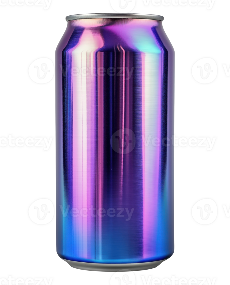 Purple soda can isolated on transparent background png