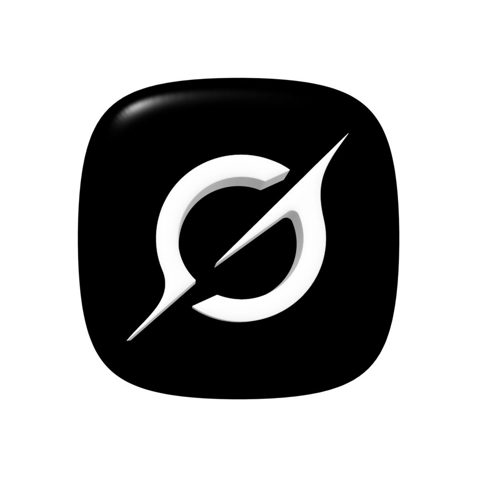 3d Grok app logo transparent background png