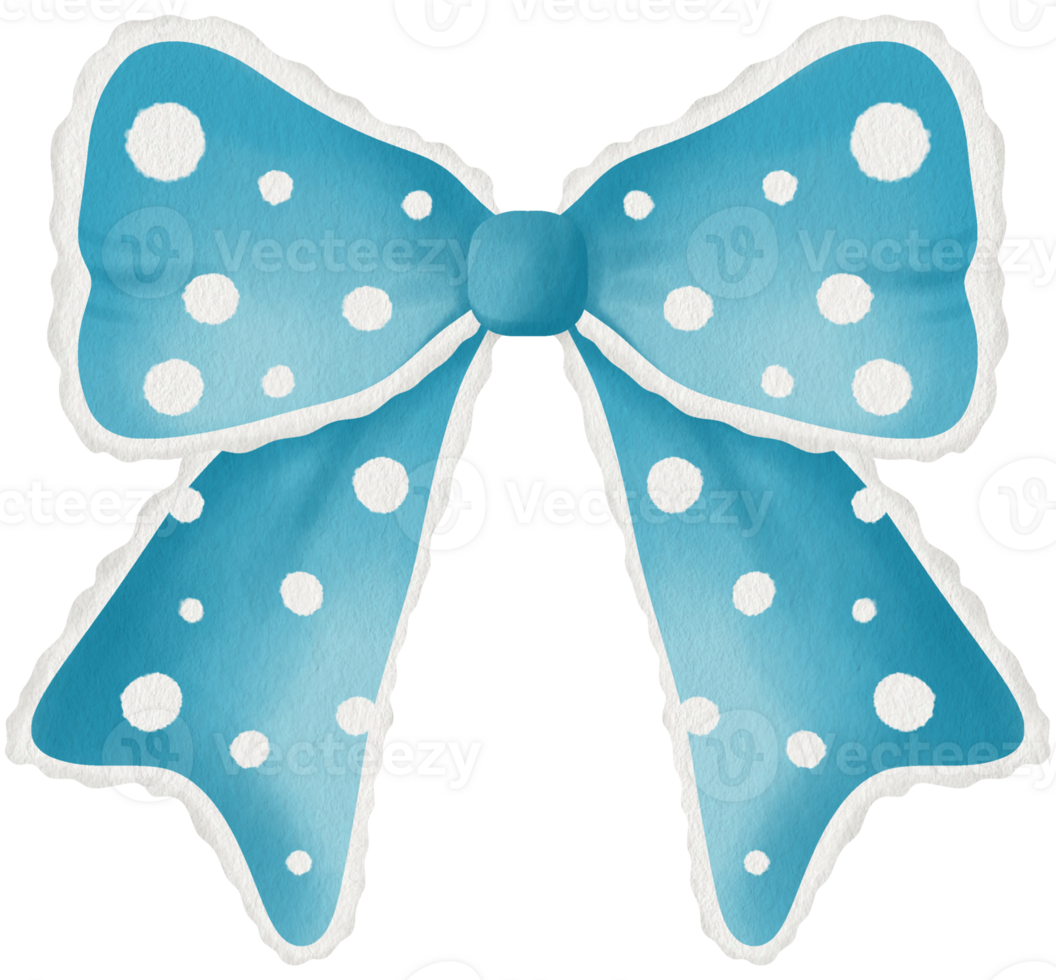 Blue Polka Dot Bow Clipart Fun and Whimsical Design with Fluffy Edges Aqua Bow with White Dots Polka Dot Ribbon png