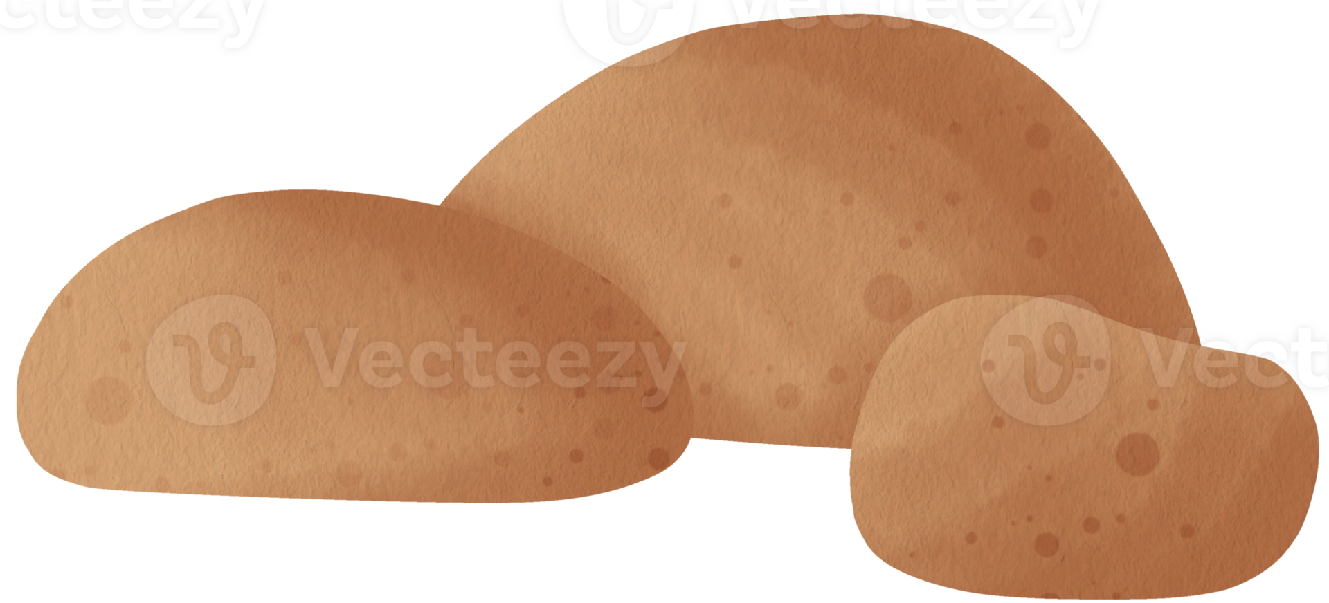 Cute Stone Clipart Natural Element Brown Stone Illustration Unique Stone Clipart png