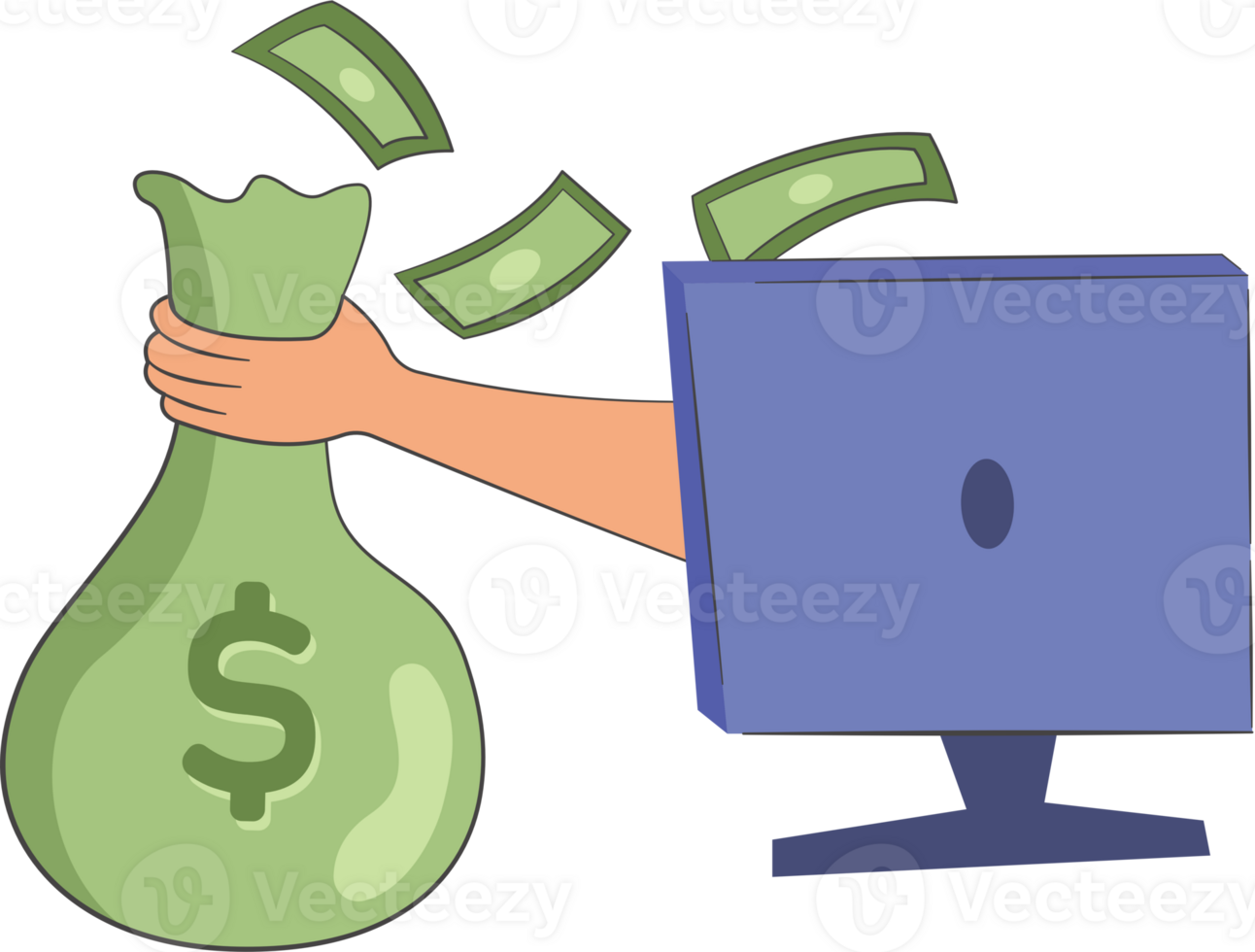 hacker stealing money from bank phishing attack internet hackers png