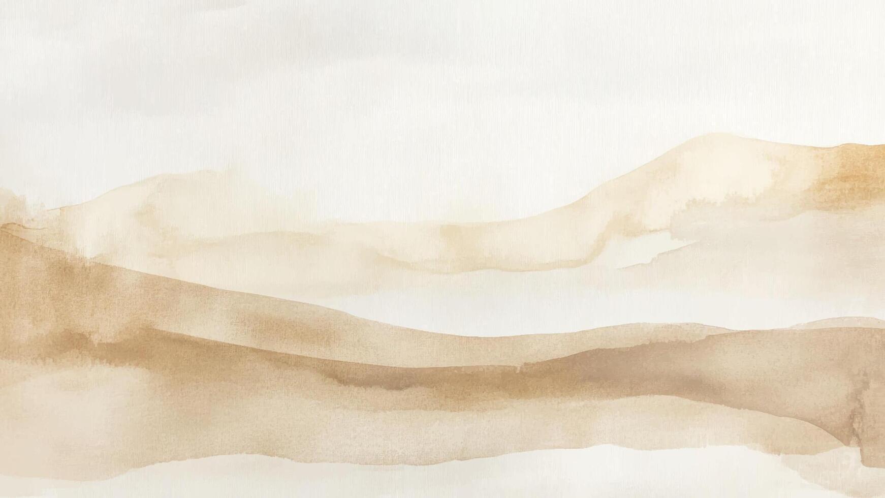 abstract watercolor background with a horizontal flow. Features hand-drawn brush strokes, soft pastel hues, and a splattered brown texture for a creative, artistic feel. vector