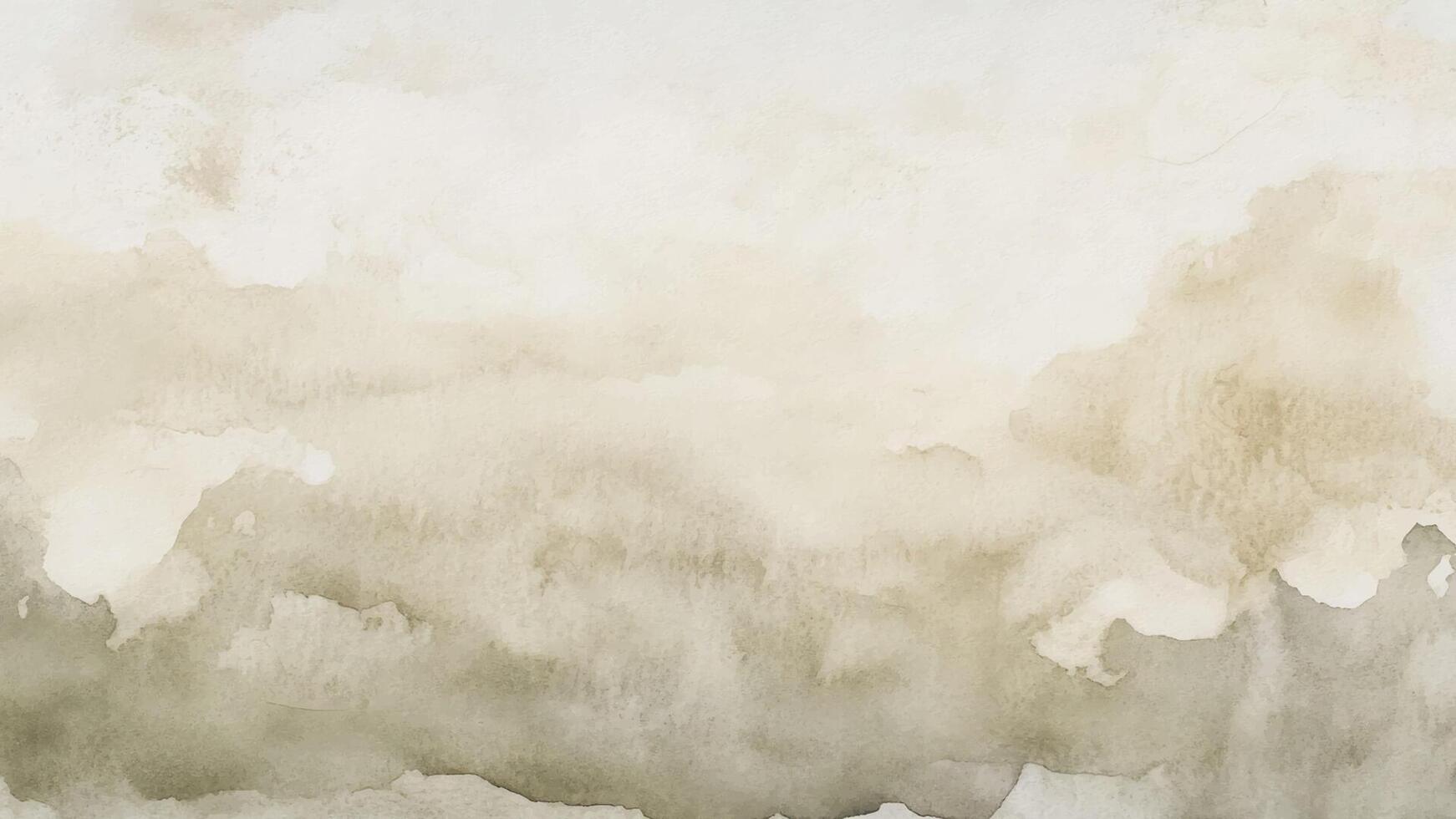 Stylish abstract watercolor background with a horizontal layout. Hand-drawn brush strokes and splatter texture blend in soft brown pastel tones for a delicate, artistic touch vector