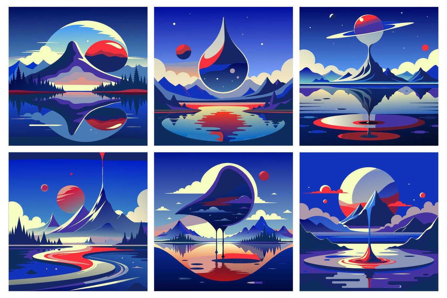 Fluid graphic design featuring amoeba-inspired abstract blob shape with smooth textures vector