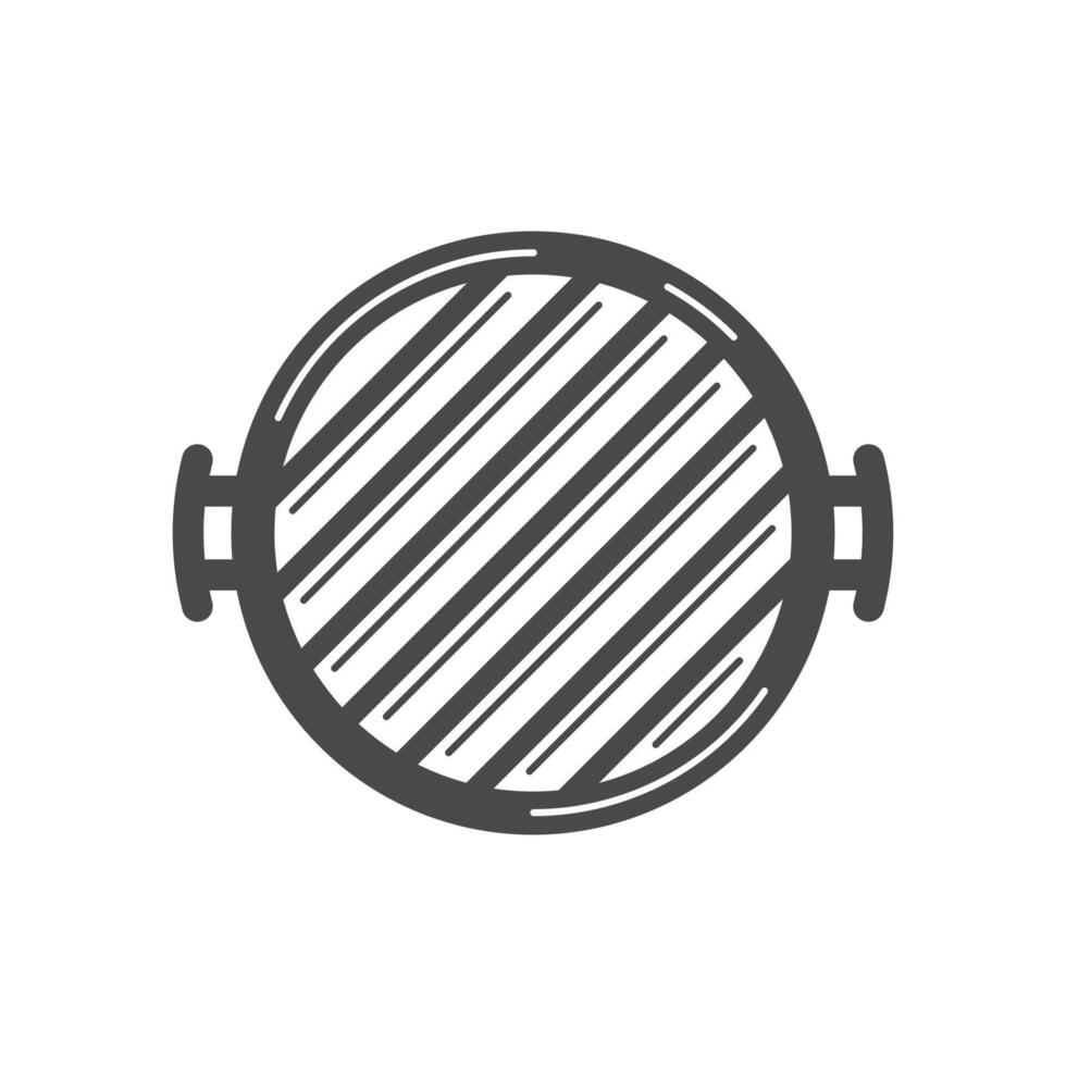 Grill barbeque isolated on white background vector