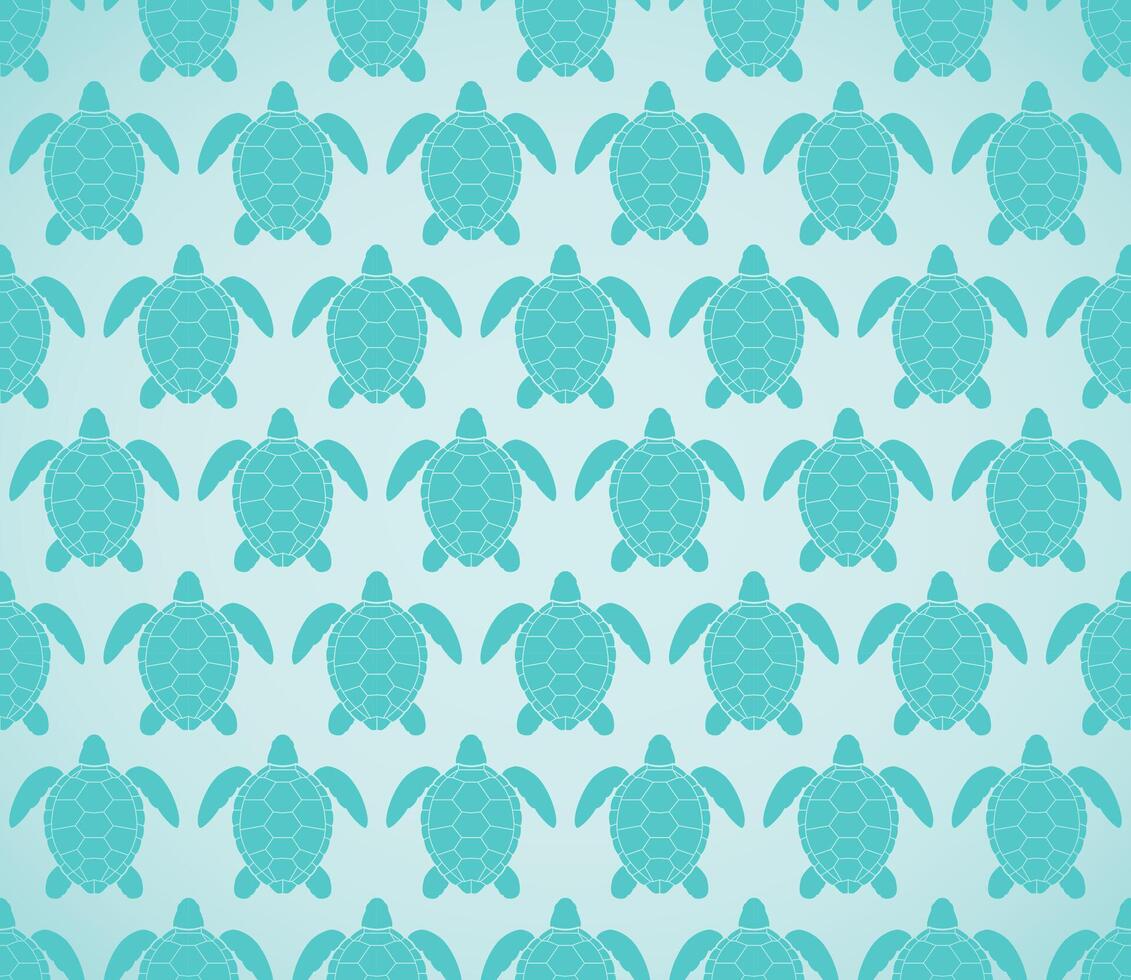 sea turtle seamless pattern vector