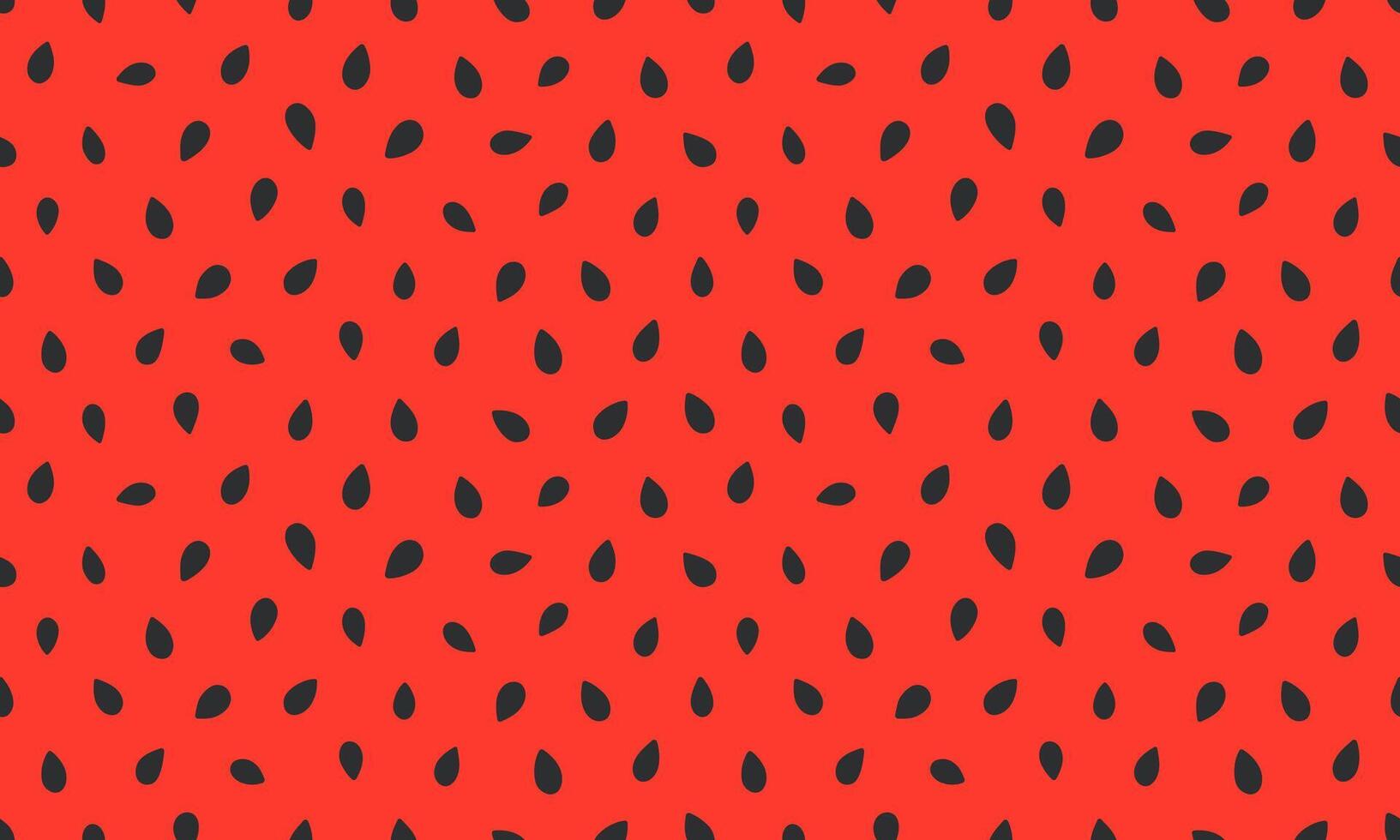 Watermelon seamless pattern with seeds. Summer fruit background design. Flat illustration vector