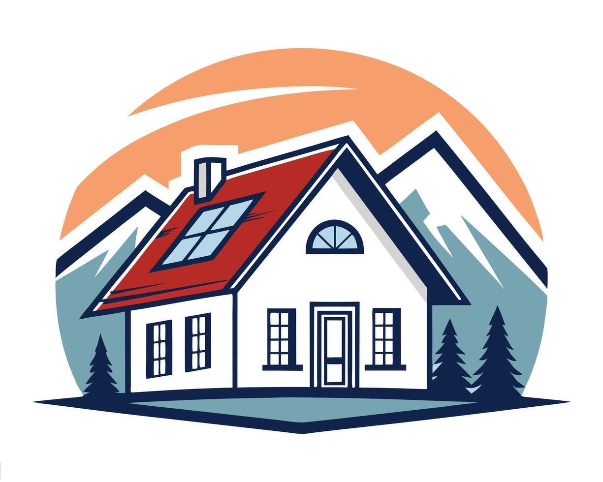 Elegant Real Estate Branding for Residential and Corporate Needs vector
