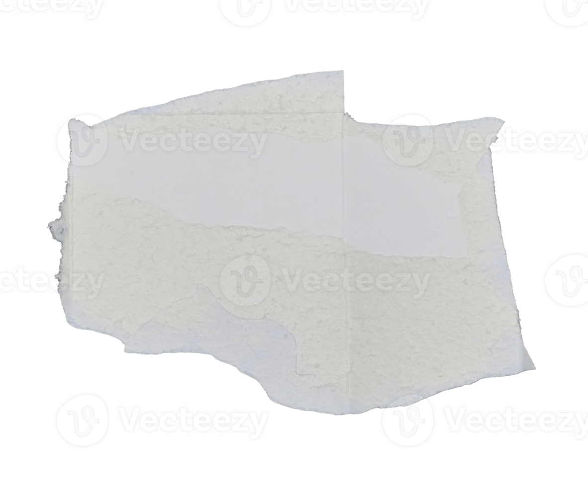 a white paper ripped torn on transparent background png
