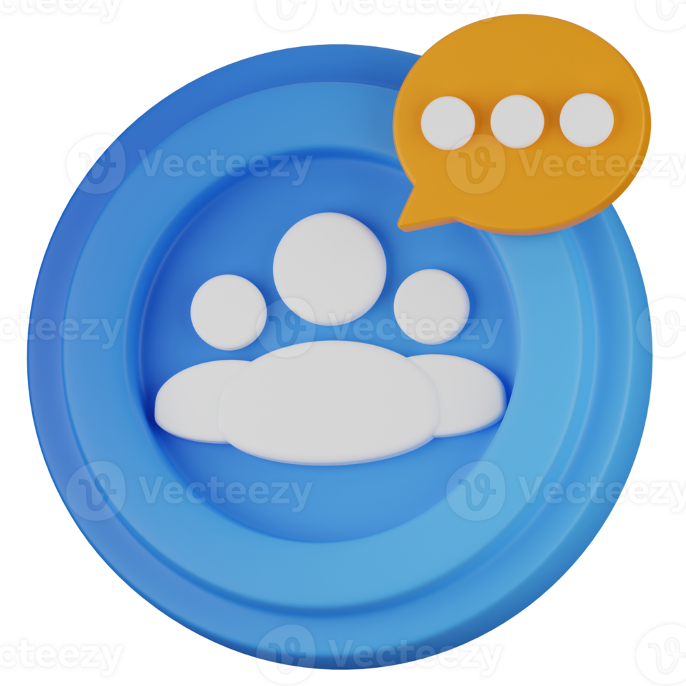Group Chat 3d png