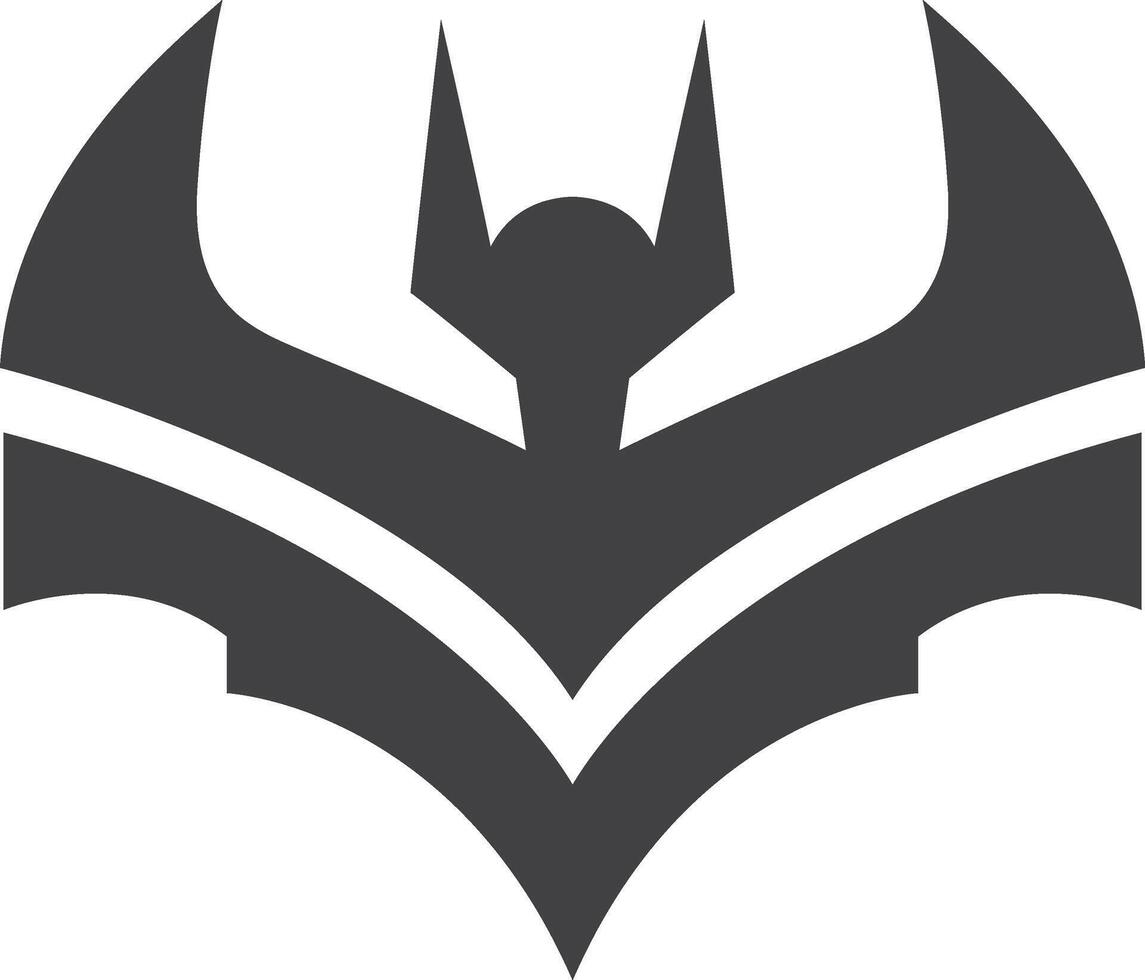 the batman logo is shown in black and white vector