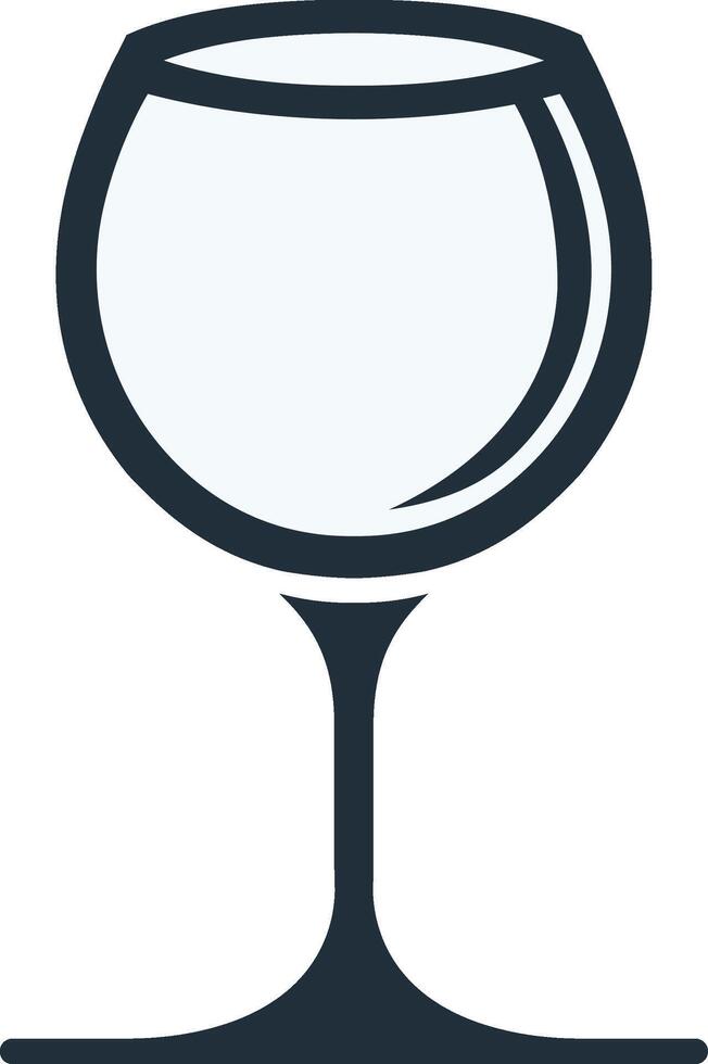 wine glass icon isolated on white background vector