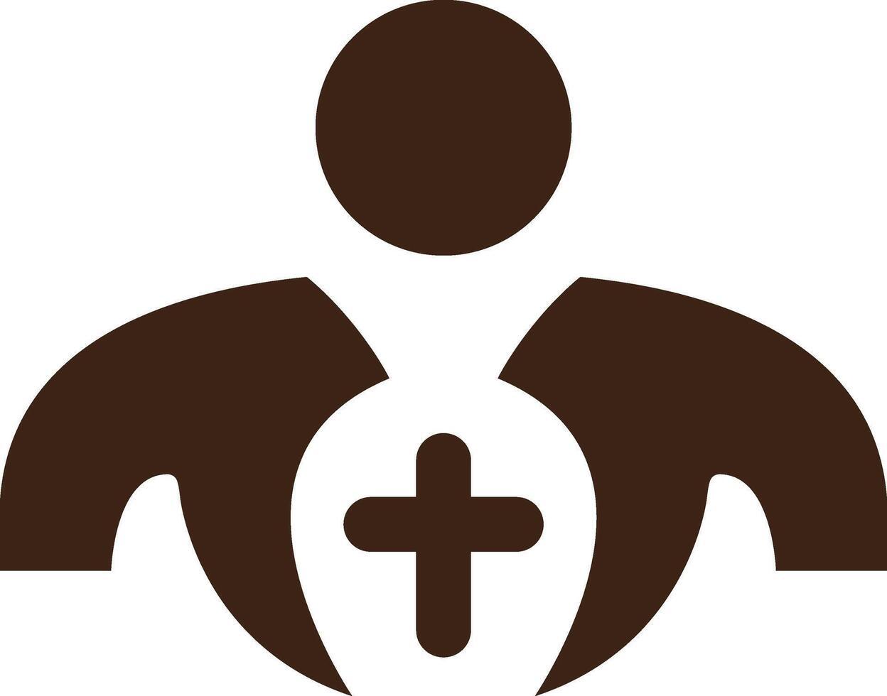 a man with a cross on his chest vector