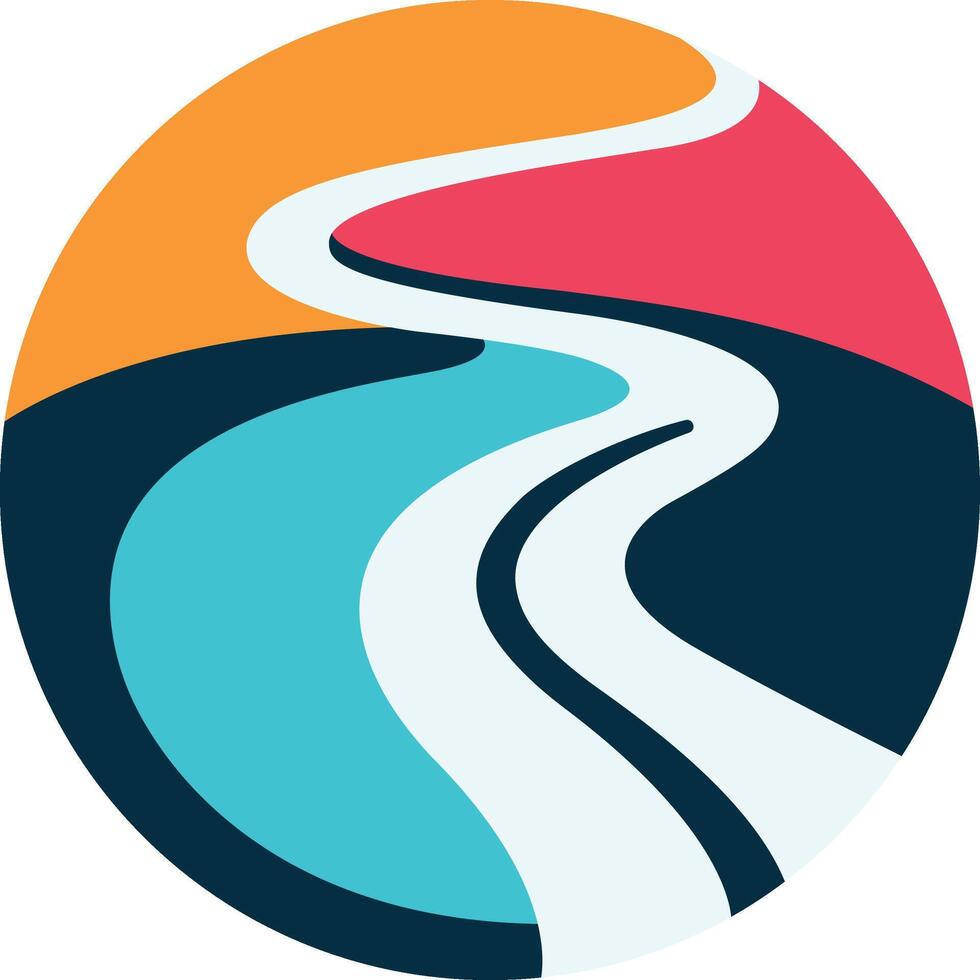 the logo for the road to success vector