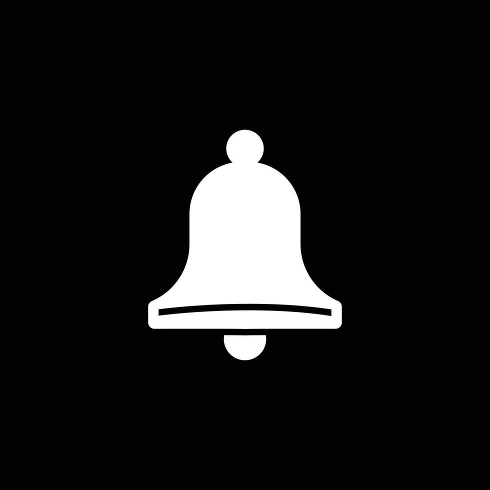 Minimalist Liberty Bell Illustration for Independence Day Celebration - Simple Clean Black and White Silhouette Graphic for Patriotic Design Projects vector