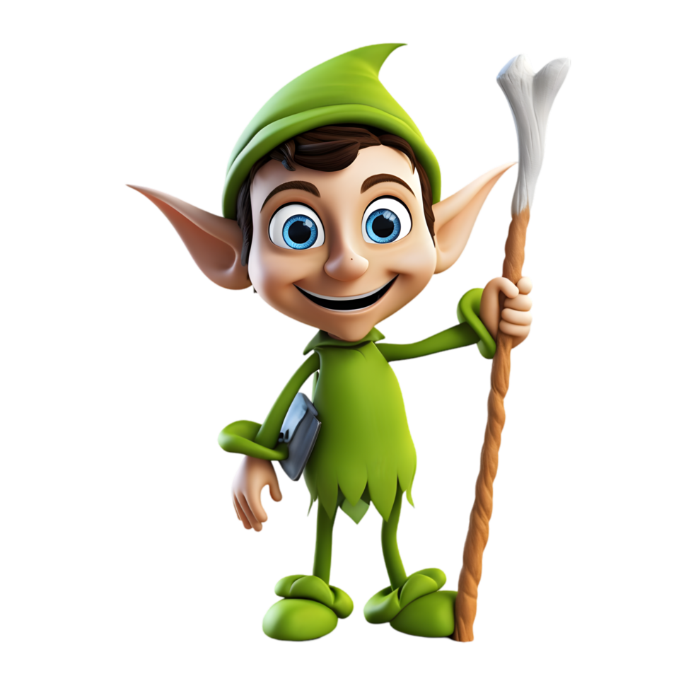 Magical elf adventure enchanted forest cartoon animation vibrant environment whimsical viewpoint design png