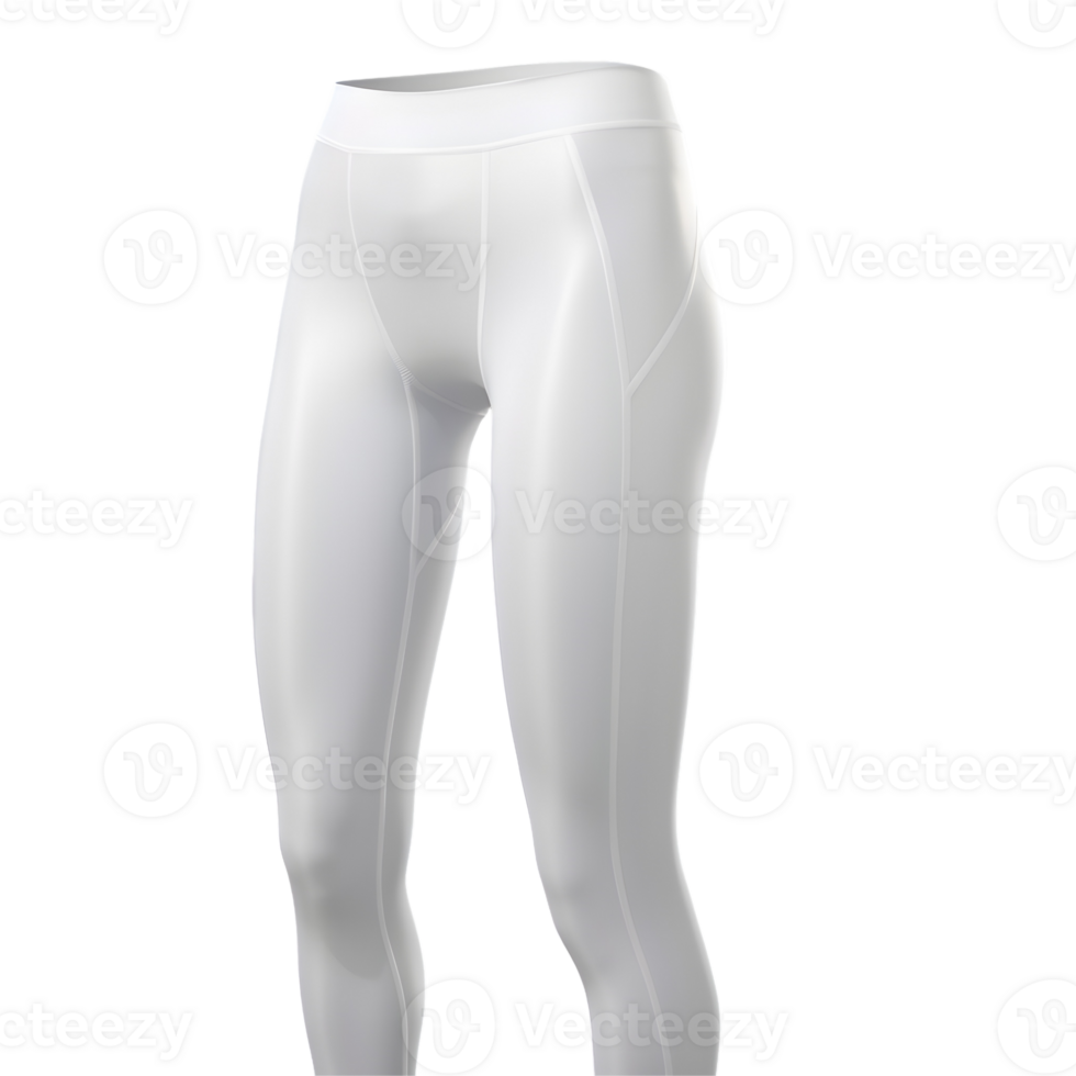White Leggings Close Up Mockup With Transparent Background png