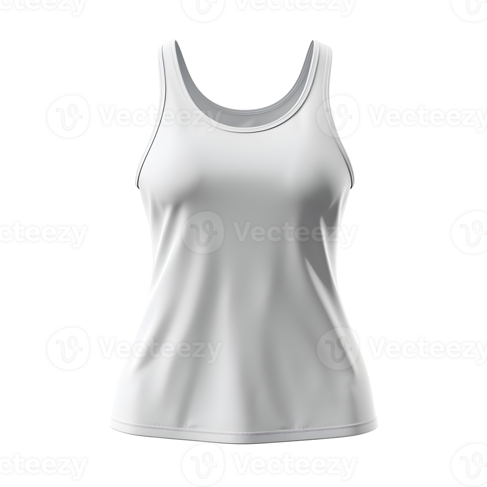 Women's Tank Top Mockup With Transparent Background png