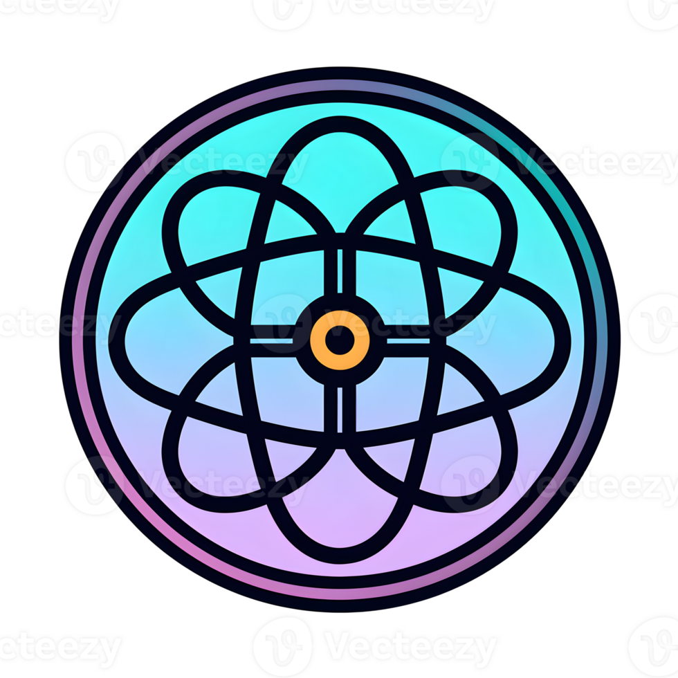 Atomic Network Crypto Icon With Transparent Background png