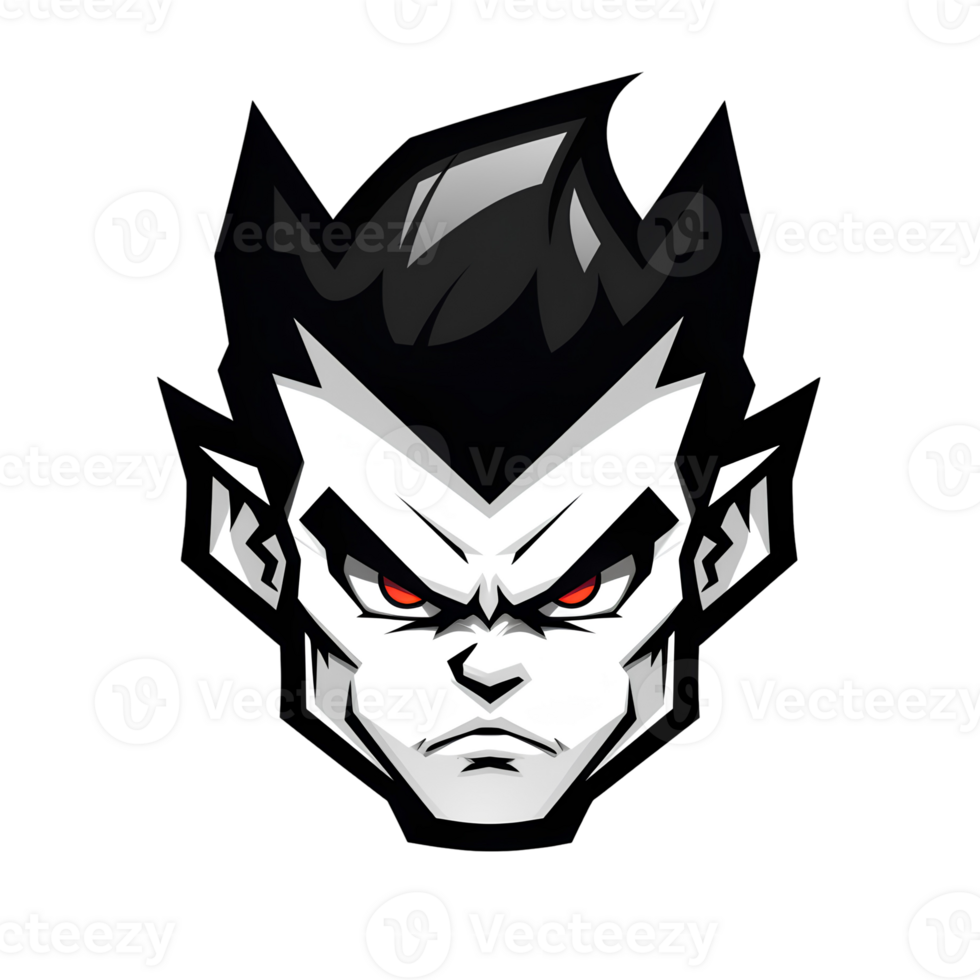 Vampire Boy Mascot Logo On Transparent Background png