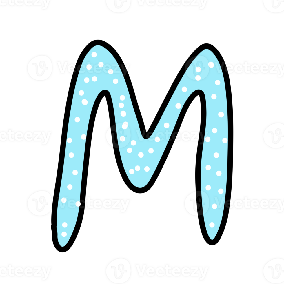 Font M icon on transparency background. png